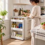 3-Tier Narrow Rolling Organizer Cart