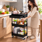 3-Tier Rolling Drawer Storage Cart