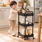 3-Tier Rolling Drawer Storage Cart